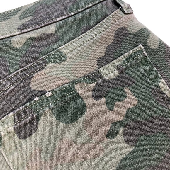 Gap Pants Women's 32x25 Green True Skinny Ankle High Rise Tapered Olive Camo - Picture 13 of 16